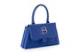 Lucky Bees 330 Bolso Azul de Saxo de Cuero de Polivinilo Elegante y Sofisticado para Mujer